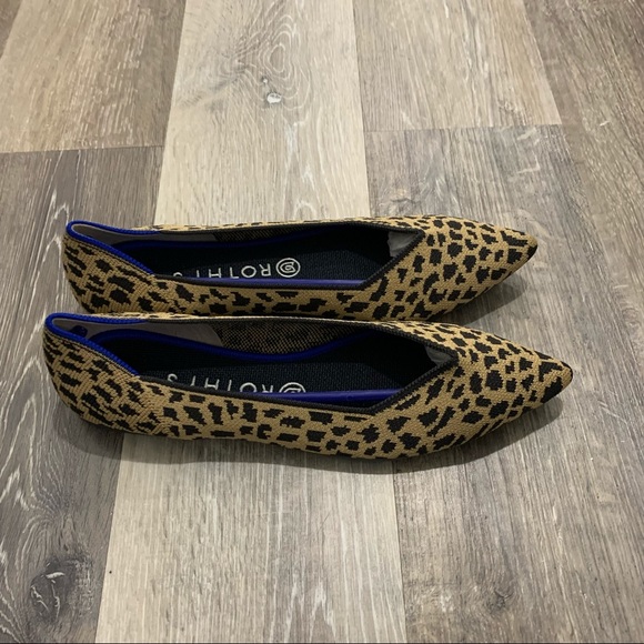 Rothy’s The Point Leopard flats c - Picture 2 of 6